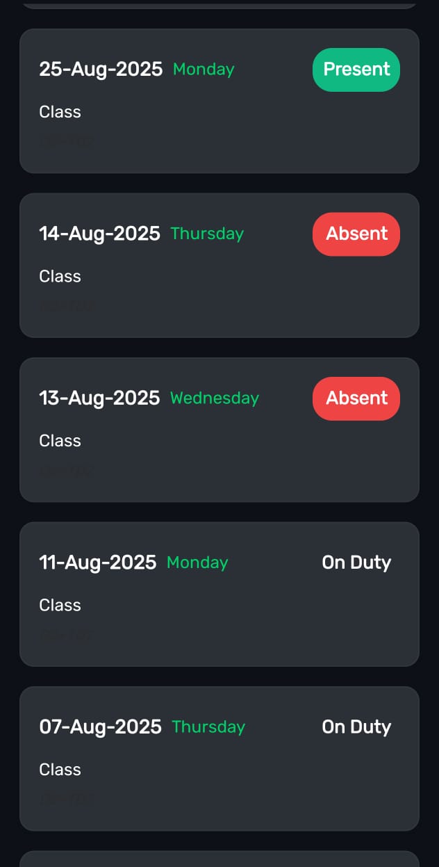 Class Schedule
